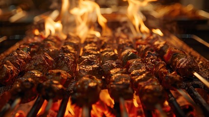 Delicious grilled meat - obrazy, fototapety, plakaty