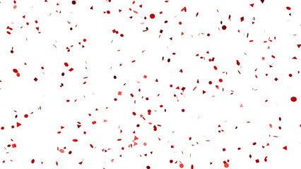 Ruby Rain: A mesmerizing shower of glossy red confetti descends, creating a captivating atmosphere perfect for celebrating triumphs and special events