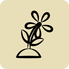 Icon Gardening. suitable for education symbol. hand drawn style. simple design editable. design template