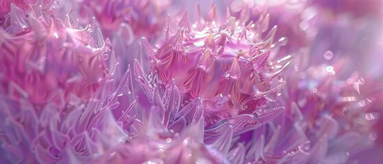 Freshness in Thistle Swirls: Milk thistle blooms seen up close, with refreshing swirls and fluidity.
