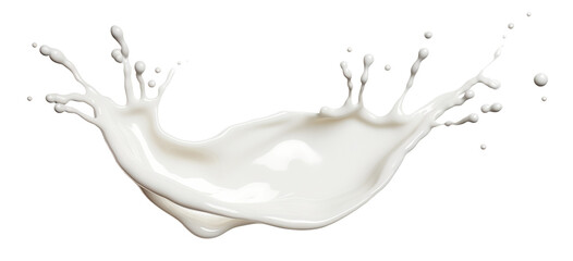 Splash of milk or cream, cut out - obrazy, fototapety, plakaty