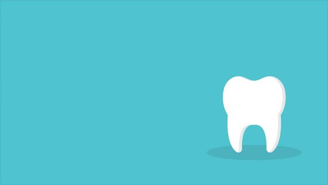 Tooth icon. Oral medicine, stomatology, dental medicine concepts. White tooth.