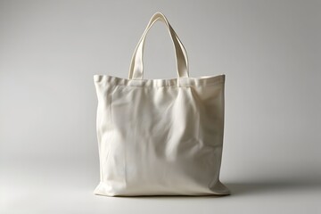 Handmade Kraft Canvas Shopper Bag on a Flat Surface