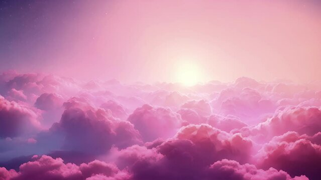 Closeup of a vibrant electric pink gradient as the last traces of twilight tinge the sky with a brilliant glow.