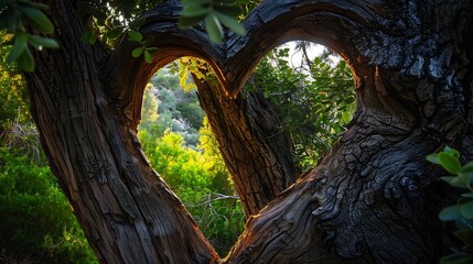 Heart shaped nature