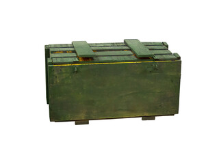 Isolated military truck on white background with tank and gun model