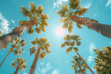 Palm Trees in Beverly Hills, California 
