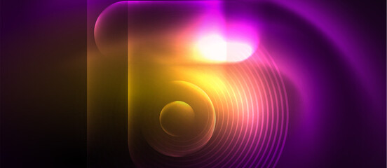 Shiny color neon glowing design. Vector Illustration For Wallpaper, Banner, Background, Card, Book Illustration, landing page
