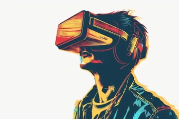 Obraz premium VR Campaigns Mixed Reality Headset. Virtual Reality Goggles for Visualize. Augmented reality 3D Glasses Training. 3D Future Technology Ascendancy Gadget and Education Wearable Equipment