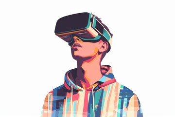 VR Patience Mixed Reality Headset. Virtual Reality Goggles for Visualization. Augmented reality 3D Glasses Fashion design. 3D Future Technology Insight Gadget and Voyages Wearable Equipment