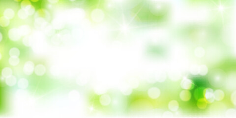 Obraz premium 新緑 空 水彩 背景