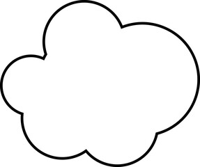 Clouds line icon. Storage solution UI, web element, networking, databases, software sign, cloud and meteorology symbol concept. Vector isolated illustration.