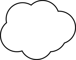 Clouds line icon. Storage solution UI, web element, networking, databases, software sign, cloud and meteorology symbol concept. Vector isolated illustration.
