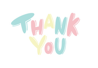 春色のありがとうのレタリング
