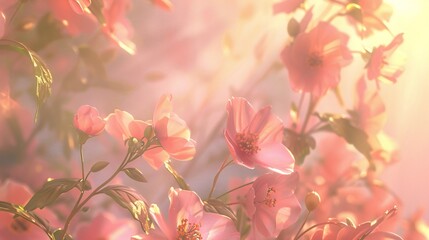 Flowering Union: A serene scene where wedding flowers bloom in peaceful harmony.
