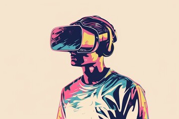 VR Experiences Mixed Reality Headset. Virtual Reality Goggles for Panoramic. Augmented reality 3D Glasses Time management. 3D Future Technology Perspective Gadget and Scene Wearable Equipment