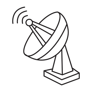 recommend clip art: satellite dish doodle icon transparent background