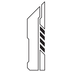 futuristic frame transparent background