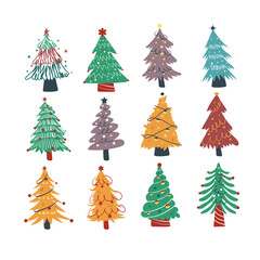 Christmas Decorated Pine Tree