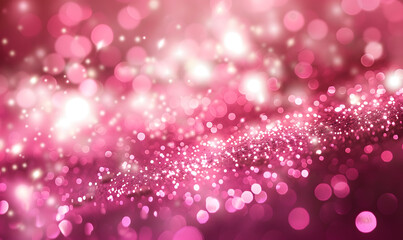 a pink background with pink lights and sparkles, Generative AI 