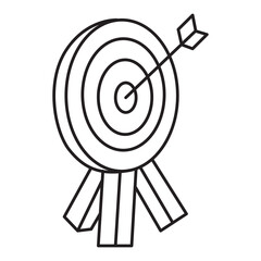 target doodle icon transparent background