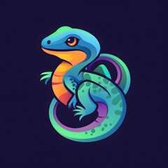 Fototapeta premium Vector Illustration logo of Lizard 