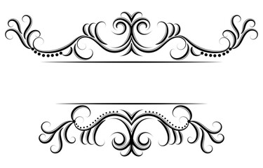 vintage horizontal frame Label lines for making catalogs and brochures for coffee shops and boutiques.
