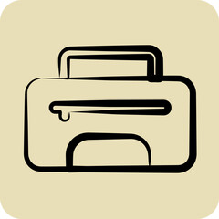 Icon Bag. related to Combat Sport symbol. hand drawn style. simple design editable.boxing