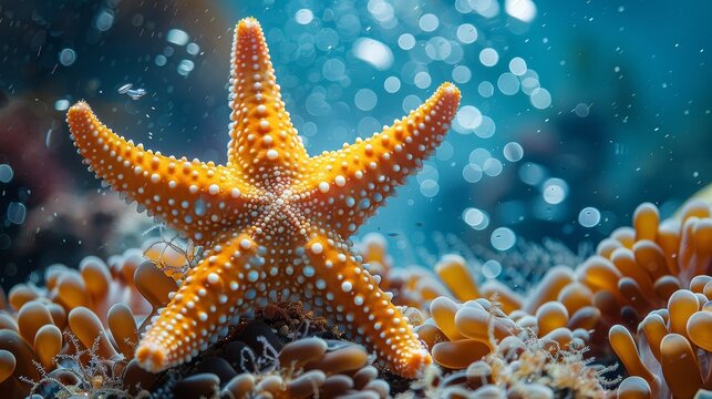 Mediterranean sea star underwater photo: the most beautiful