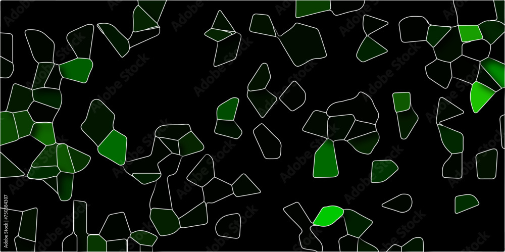 Poster Abstract grid-like backdrop of hexagon tiles in architecture and construction, resembling a seamless honeycomb pattern in a 3D geometric structure. Backdrop of hexagon tiles in architecture and const