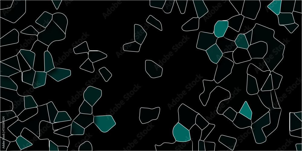 Poster Abstract grid-like backdrop of hexagon tiles in architecture and construction, resembling a seamless honeycomb pattern in a 3D geometric structure. Backdrop of hexagon tiles in architecture and const