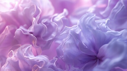 Flowing Lilac Dreams: Lilac flower macro, flowing fluidly in serene patterns.