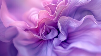 Fototapeta premium Flowing Lilac Dreams: Lilac flower macro, flowing fluidly in serene patterns.