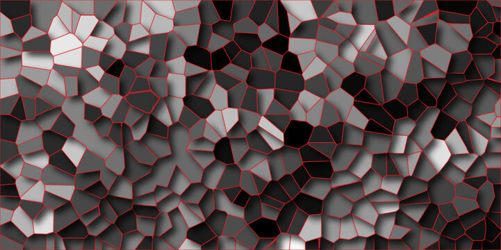 Abstract grid-like backdrop of hexagon tiles in architecture and construction, resembling a seamless honeycomb pattern in a 3D geometric structure. Backdrop of hexagon tiles in architecture and const