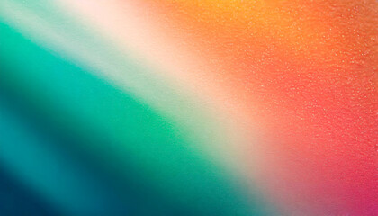 Sunny Vibrance: Orange, Teal, Green, and Pink Abstract Noise Texture Poster Design