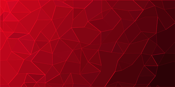 Abstract low poly with lines natural network with triangle shapes design. Modern triangular technology with pink gradient. Geometric pattern background, creative modern infographics concept