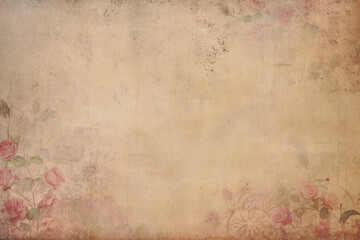 Junk Journal Floral Paper Overlays: Perfect for Vintage Effects in Multiply Mode. Generated AI