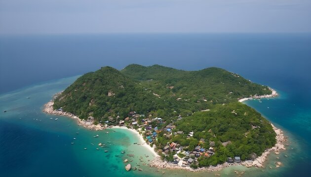 Aerial view of Beautiful  island