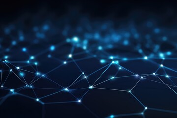 Abstract digital background. Big data visualization. Network connection structure. Science background. Network connection structure, Ai generated