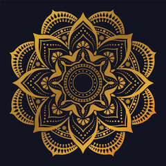 Luxury mandala background with golden arabesque pattern Arabic Islamic east style