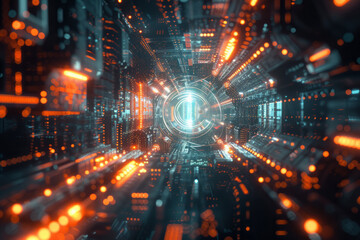 Obraz premium lights of numbers