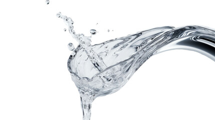 water drop close up isolated on transparent a white background