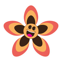 Retro Groovy Flower