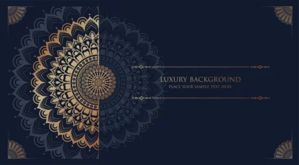 Foto op Plexiglas Luxury mandala background with golden arabesque pattern Arabic Islamic east style © Ashikur