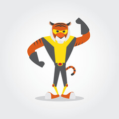 Super animal design concept vector illustration. Super animal themes design concept with flat style vector illustration. Suitable for your design asset and business.