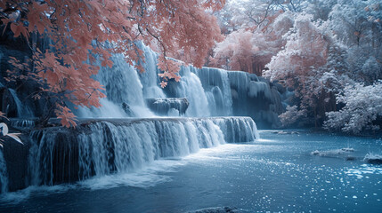 deep waterflow in pink park 