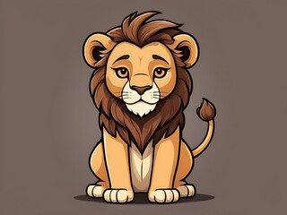 lion cartoon illustration