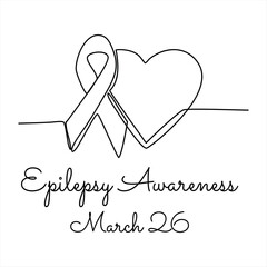 line art of Epilepsy Awareness good for Epilepsy Awareness celebrate. line art. illustration.