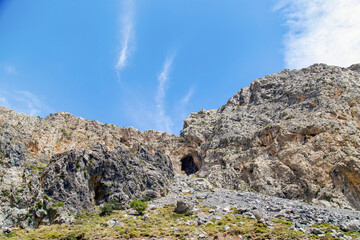 Mountain landscape on the island of Crete (Greece)