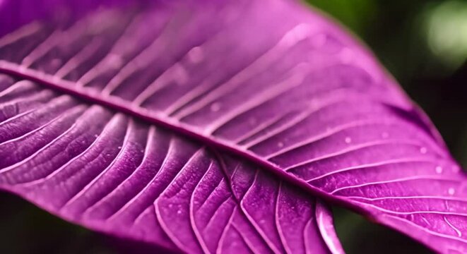 The Details of a Purple Leaf
